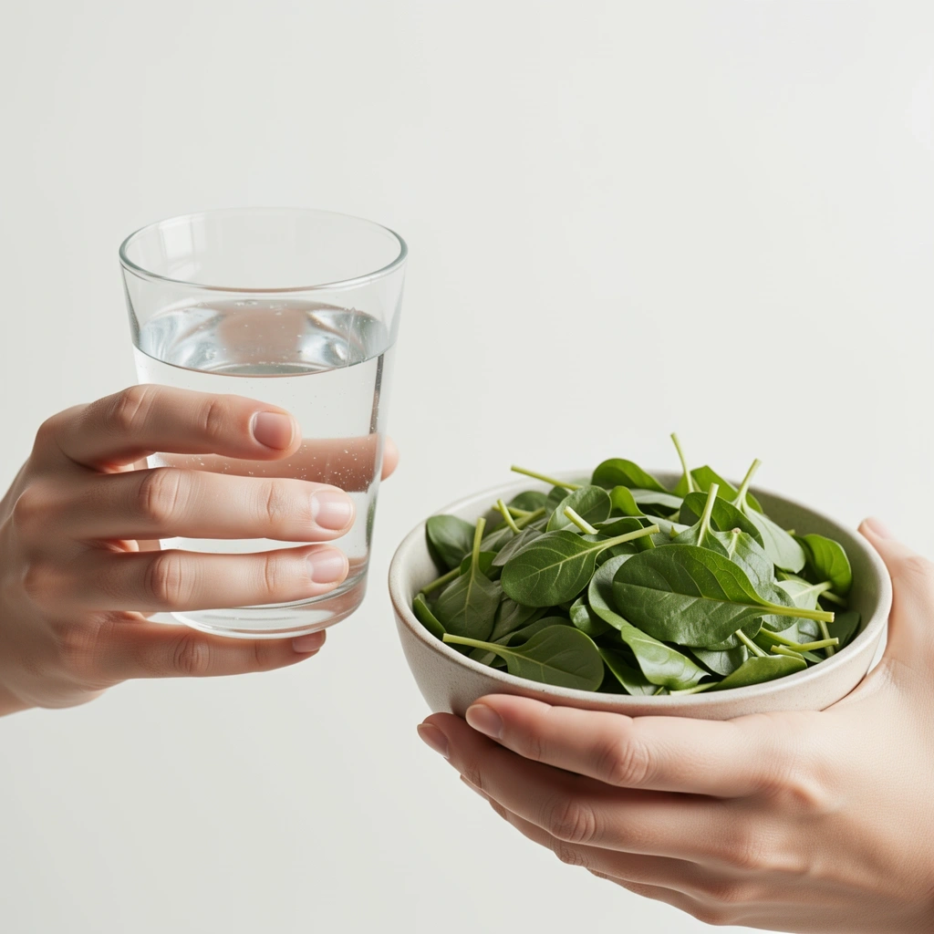 Frisches Quellwasser und gesunde Kost